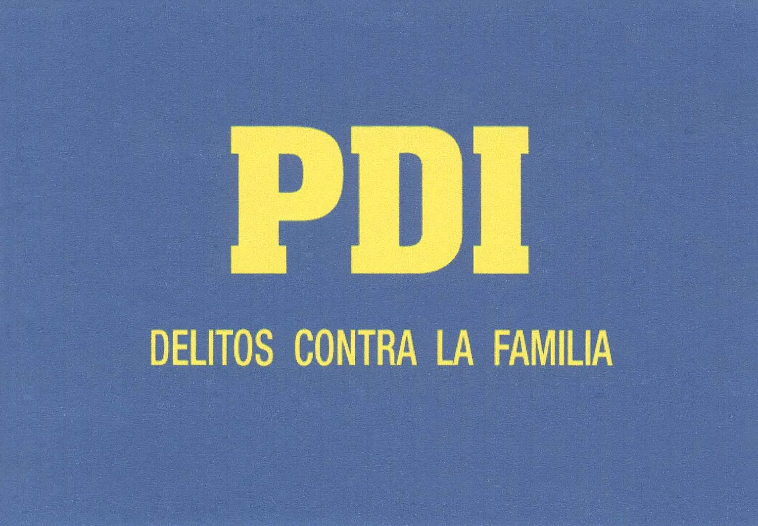 PDI DELITOS CONTRA LA FAMILIA