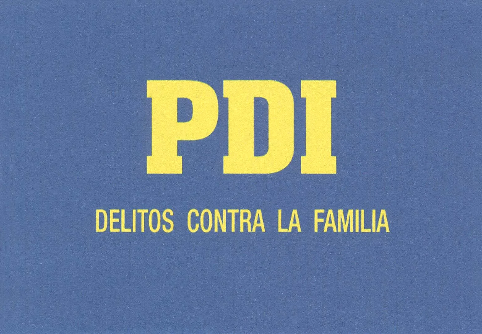 PDI DELITOS CONTRA LA FAMILIA