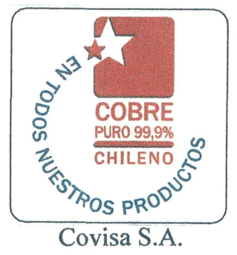 COBRE PURO 99,9% CHILENO EN TODOS NUESTROS PRODUCTOS COVISA S.A.