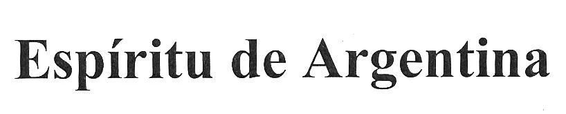 ESPIRITU DE ARGENTINA