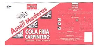 MARSON ADERIT PLUS MADERAS COLA FRIA CARPINTERO