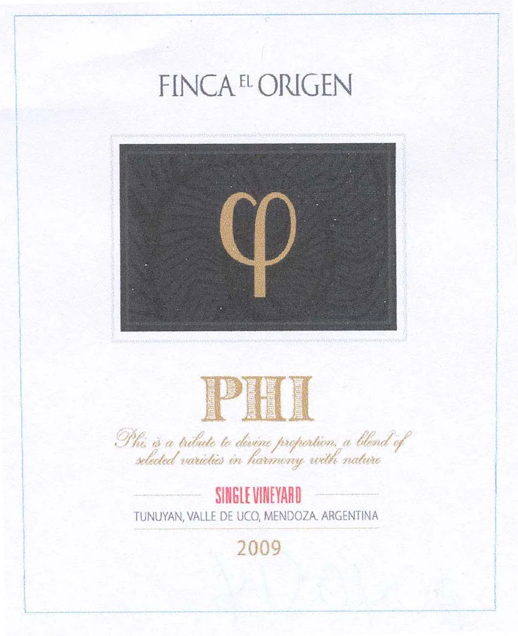 FINCA EL ORIGEN PHI