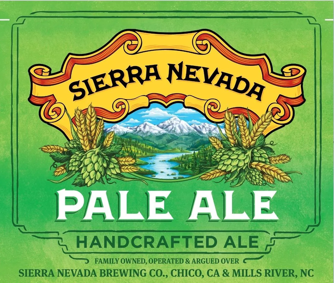 SIERRA NEVADA PALE ALE HANDCRAFTED ALE