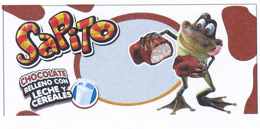 SAPITO CHOCOLATE RELLENO CON LECHE Y CEREALES