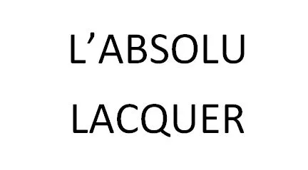 L’ABSOLU LACQUER