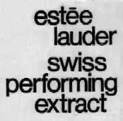 ESTEE LAUDER SWISS PERFORMING EXTRACT