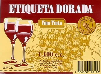 ETIQUETA DORADA