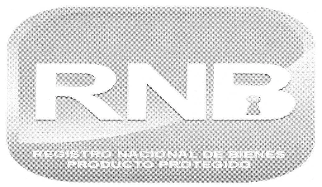 RNB REGISTRO NACIONAL DE BIENES PRODUCTO PROTEGIDO