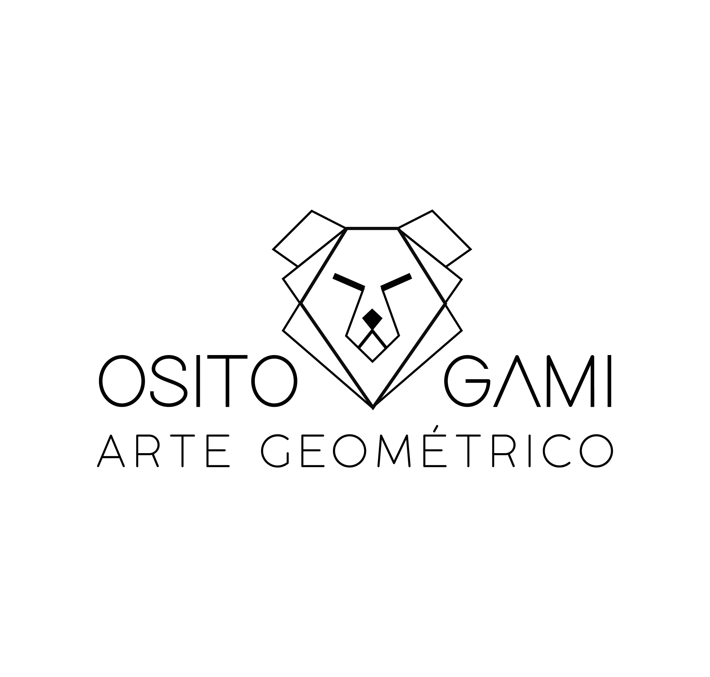 Osito Gami Arte Geométrico