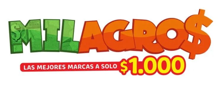 MILAGRO$ LAS MEJORES MARCAS A SOLO $1.000
