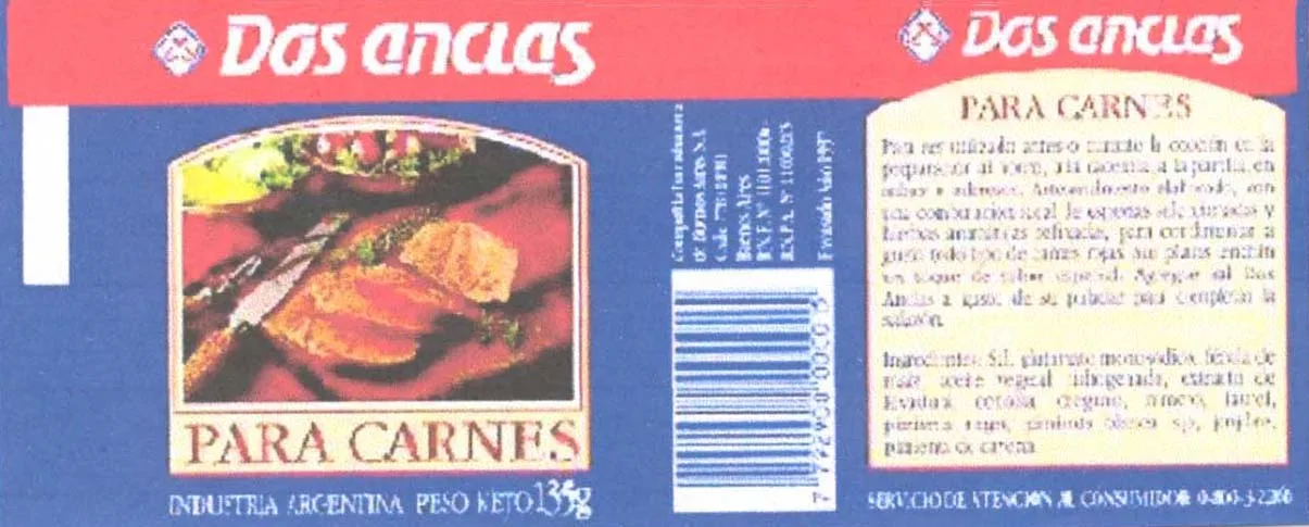CONDIMENTO DOS ANCLAS