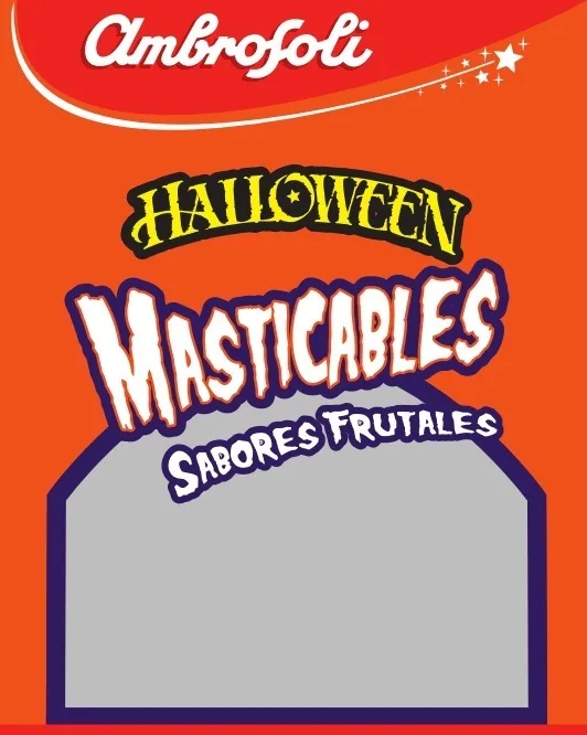 AMBROSOLI HALLOWEEN MASTICABLES SABORES FRUTALES