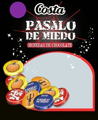 COSTA PASALO DE MIEDO MONEDAS DE CHOCOLATE