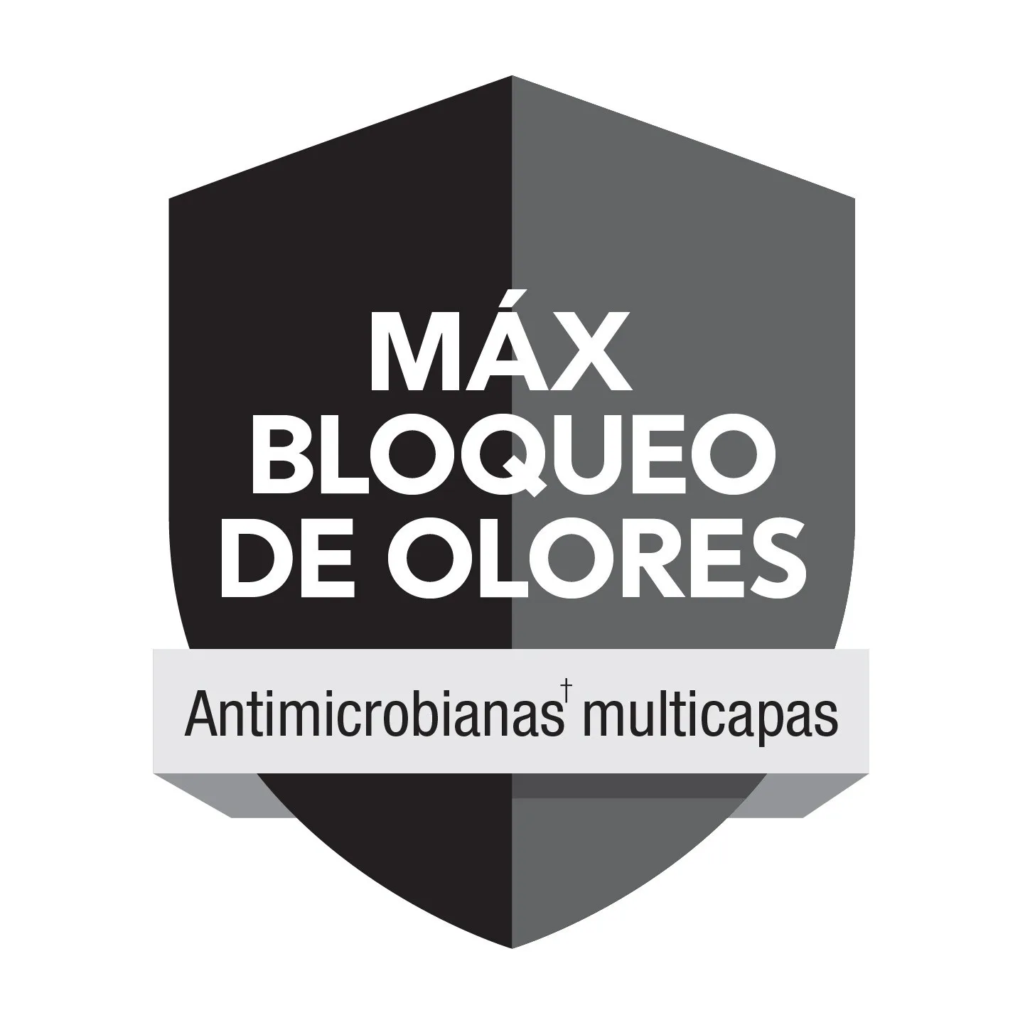 MÁX BLOQUEO DE OLORES Antimicrobianas multicapas