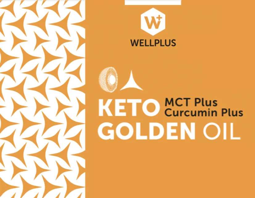 W+ WELLPLUS MCT PLUS CURCUMIN PLUS KETO GOLDEN OIL