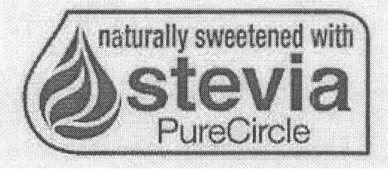 NATURALLY SWEETENED WITH STEVIA PURECIRCLE