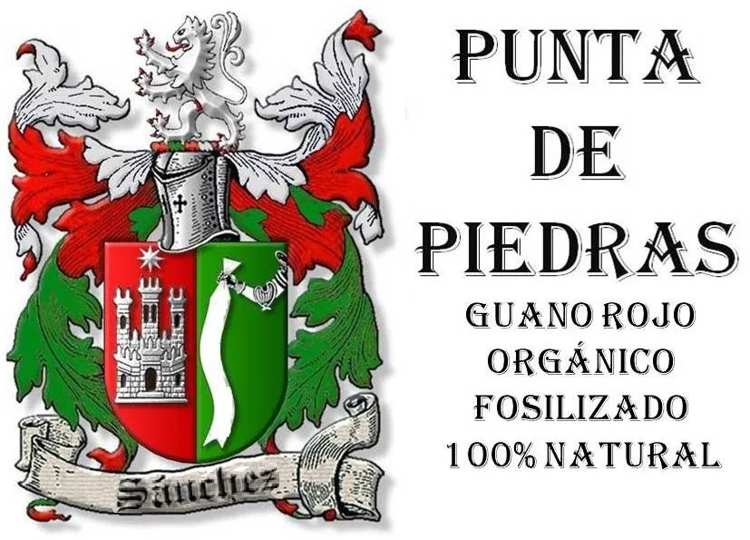 SÁNCHEZ PUNTA DE PIEDRAS GUANO ROJO ORGÁNICO  FOSILIZADO 100% NATURAL