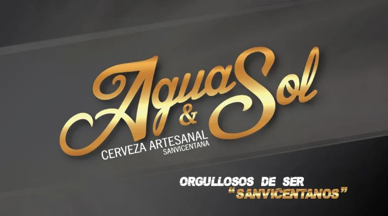 AGUA Y SOL CERVEZA ARTESANAL  SANVICENTANA ORGULLOSOS DE SER "SANVICENTANOS"