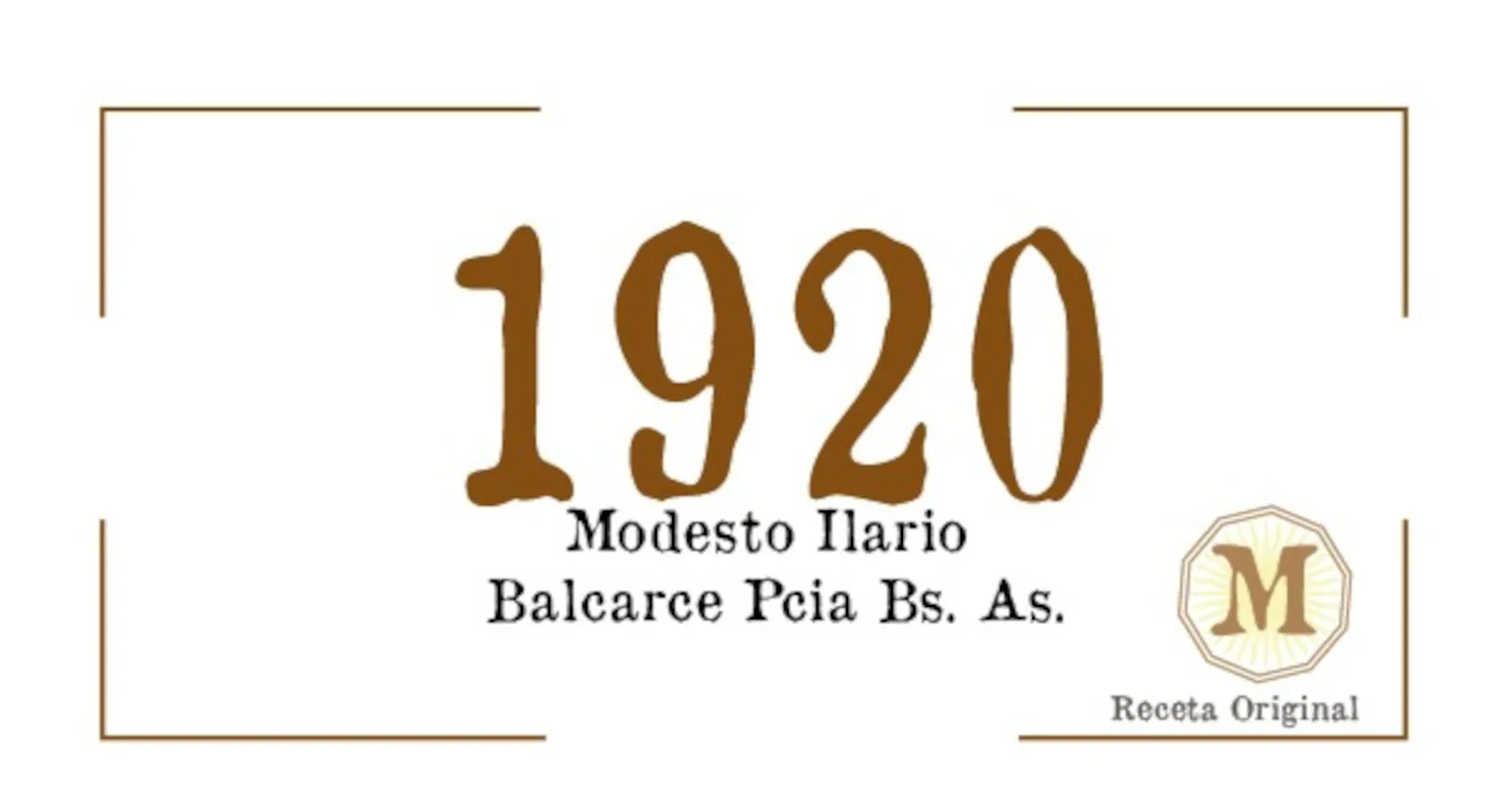 1920 Modesto Ilario Balcarce Pcia Bs. As. M Receta Original