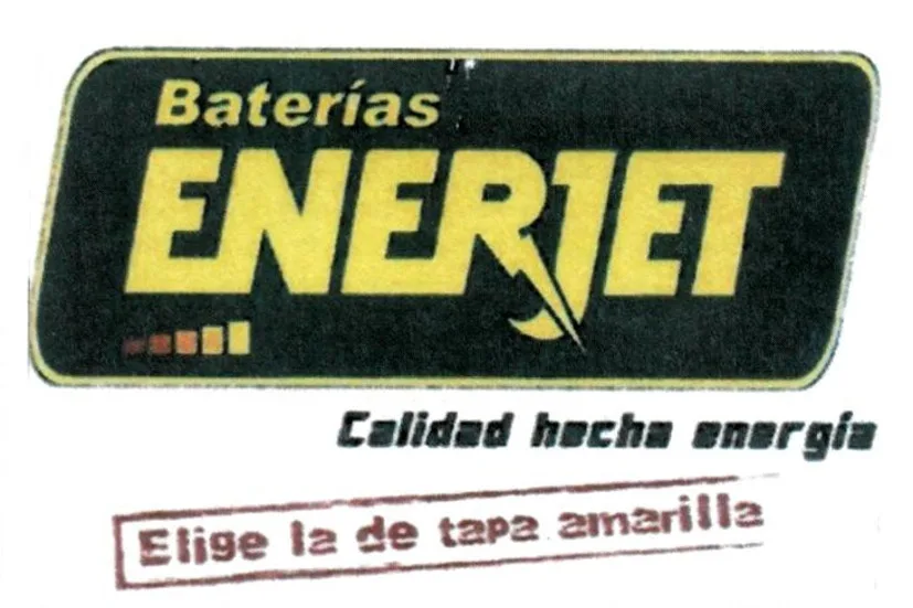BATERIAS ENERJET CALIDAD HECHA ENERGÍA ELIGE LA DE TAPA AMARILLA