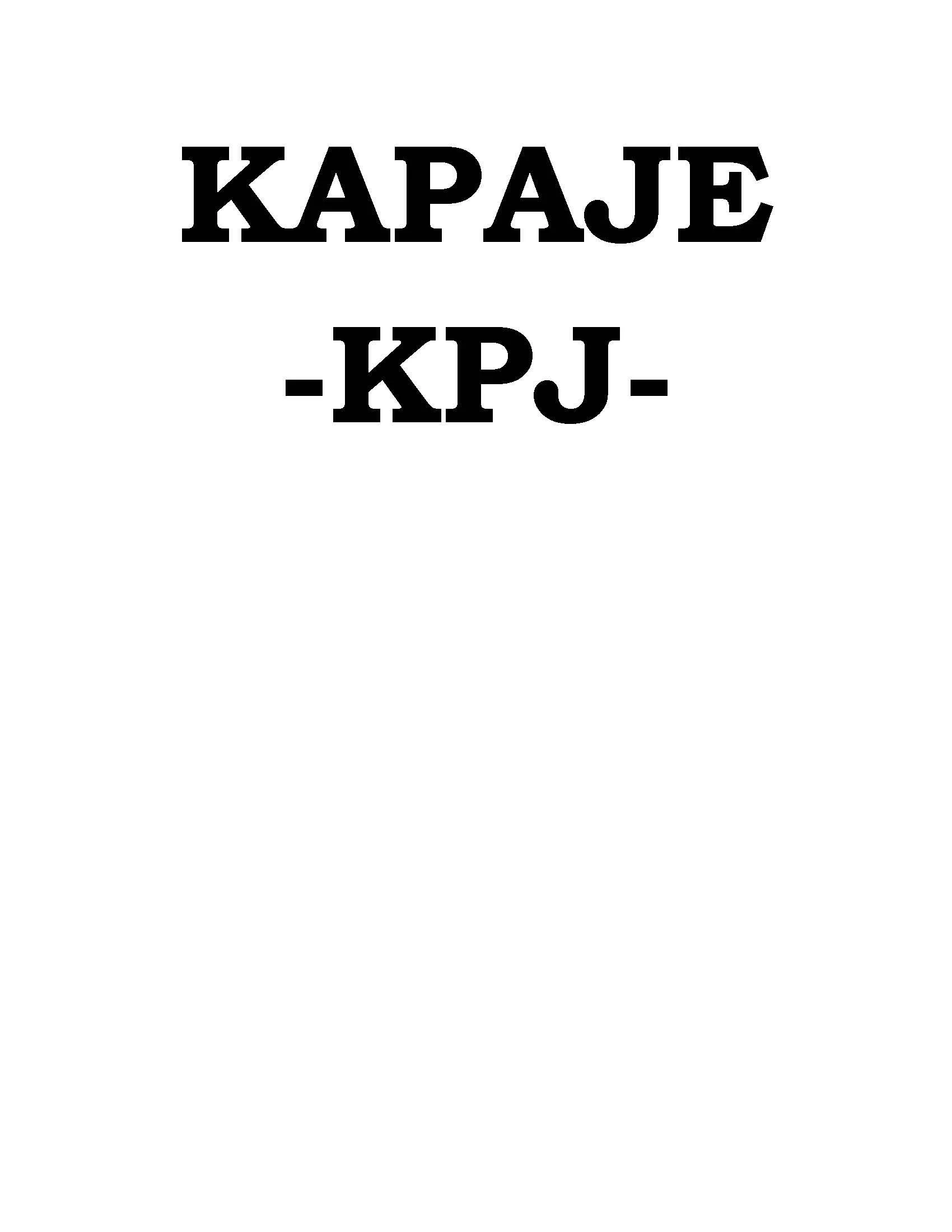 KAPAJE KPJ