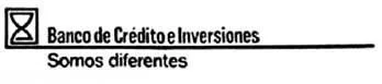 BANCO DE CREDITO E INVERSIONES, SOMOS DIFERENTES