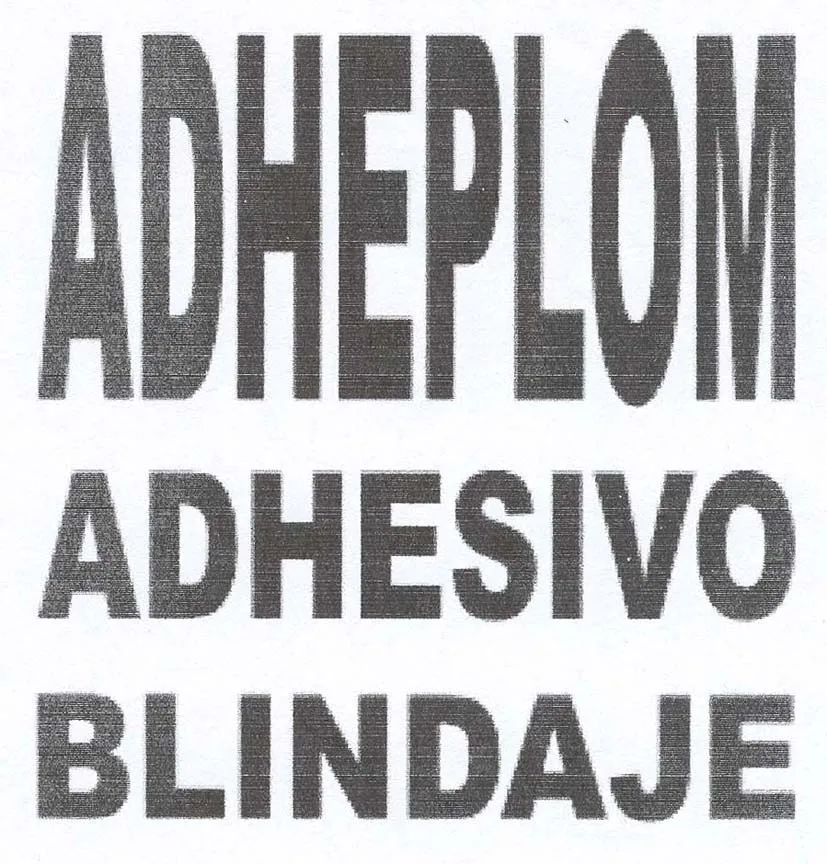 ADHEPLOM ADHESIVO BLINDAJE