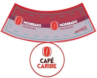 MODERADO Descafeinado 3 CAFÉ CARIBE