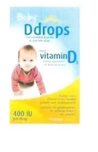 BABY DDROPS THE SUSHINE VITAMIN IN JUST ONE DROP LIQUID VITAMIN D3 FLAVOUR COLORING