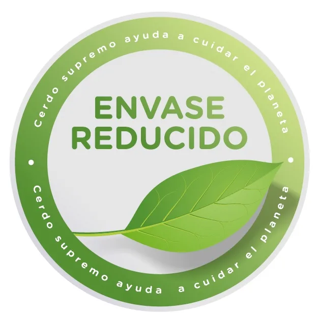 CERDO SUPREMO AYUDA A CUIDAR EL PLANETA ENVASE REDUCIDO