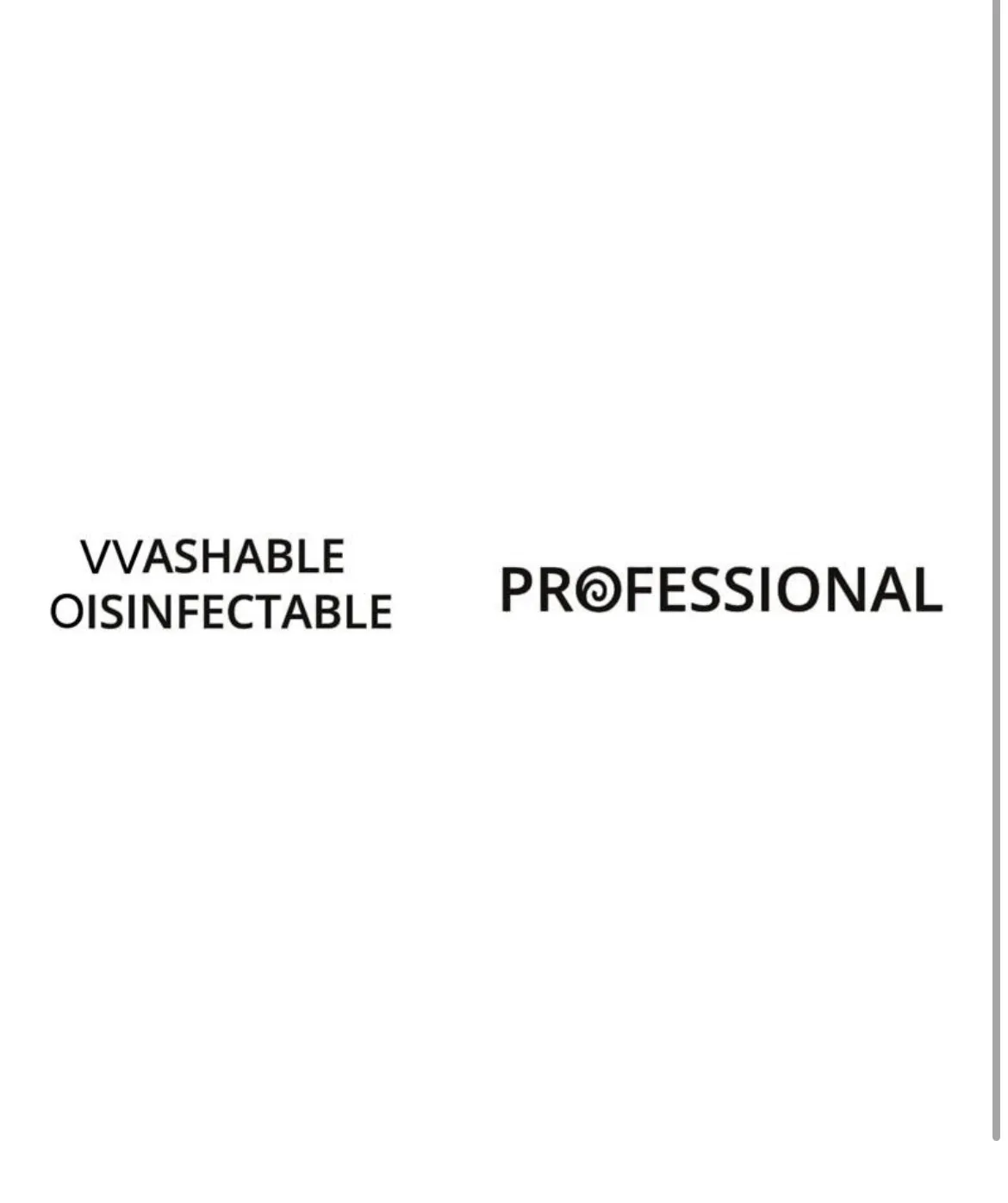 VVASHABLE OISINFECTABLE PROFESSIONAL
