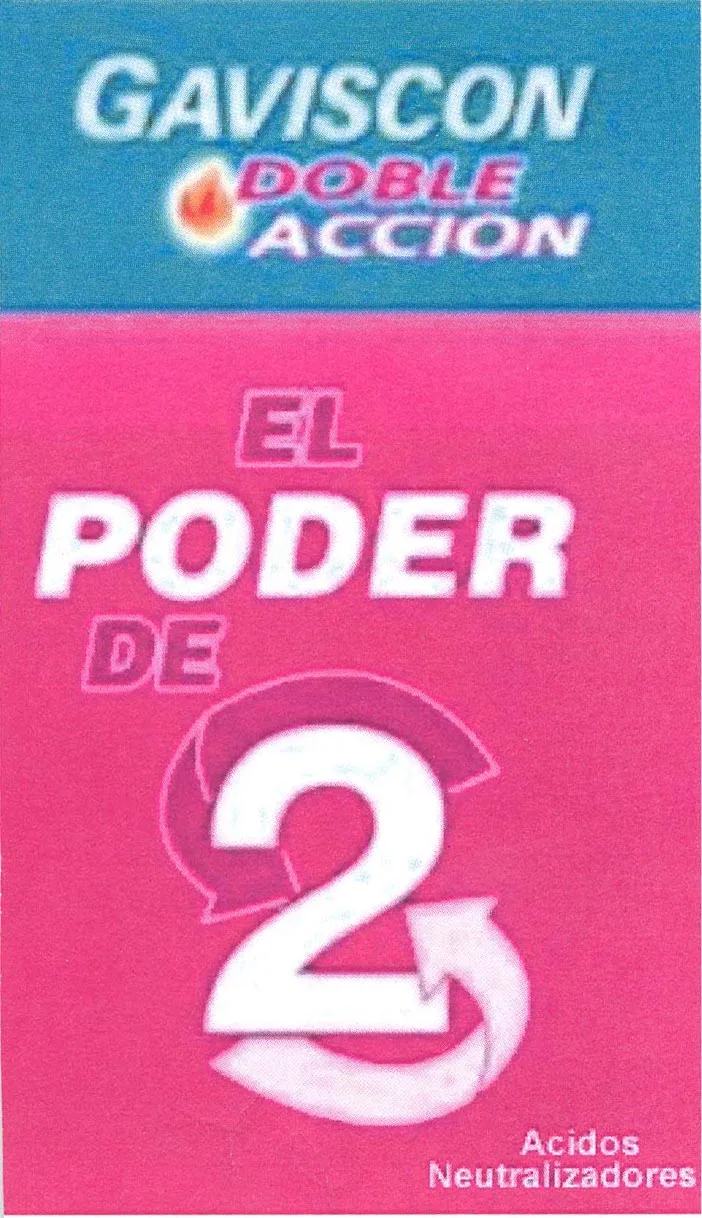 GAVISCON DOBLE ACCION EL PODER DE 2 ACIDOS NEUTRALIZADORES
