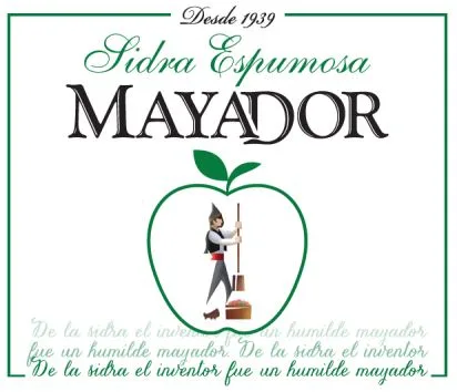 DESDE 1939 SIDRA ESPUMOSA MAYADOR DE LA SIDRA EL INVENTOR FUE UN HUMILDE MAYADOR