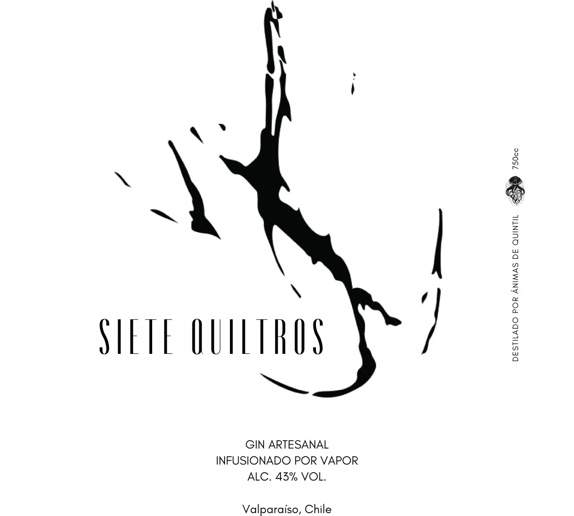 Siete Quiltros destilado por Ánimas de Quintil