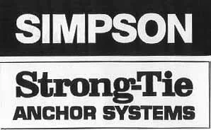 SIMPSON STRONG-TIE ANCHOR SYSTEMS