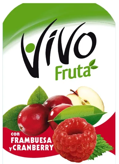 VIVO FRUTA CON FRAMBUESA Y CRANBERRY