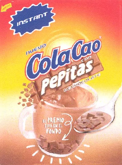 COLA CAO CON PEPITAS DE CHOCOLATE