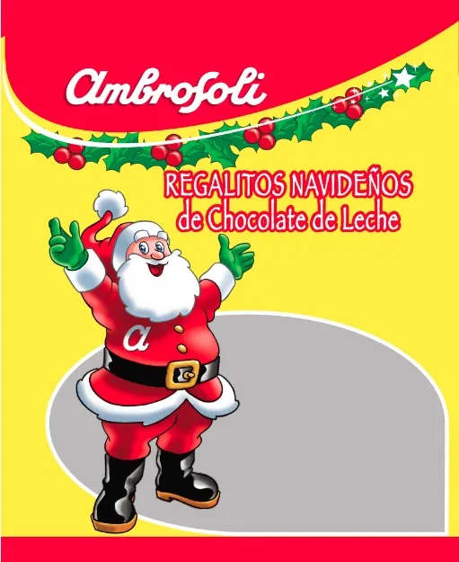 A AMBROSOLI REGALITOS NAVIDEÑOS DE CHOCOLATE DE LECHE