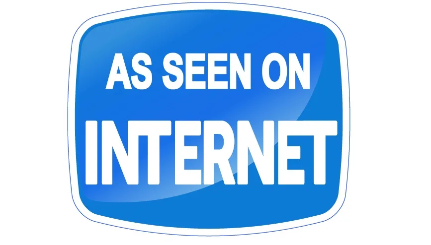 AS SEEN ON INTERNET