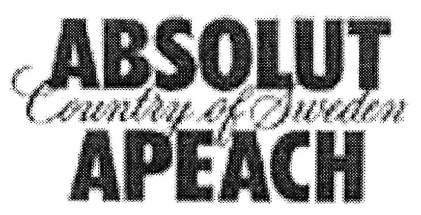 ABSOLUT COUNTRY OF SWEDEN APEACH