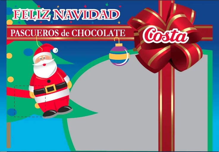 COSTA FELIZ NAVIDAD PASCUEROS DE CHOCOLATE