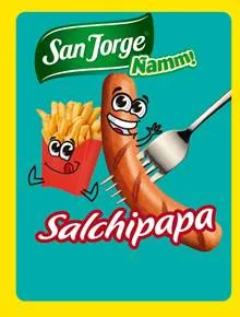 SAN JORGE ÑAMM! SALCHIPAPA