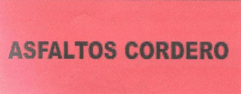 ASFALTOS CORDERO