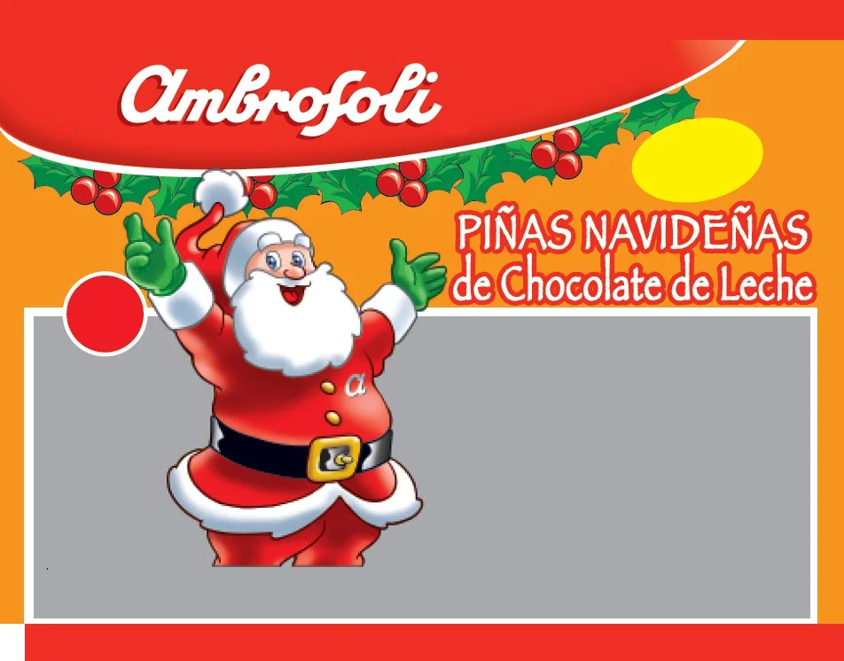 AMBROSOLI PIÑAS NAVIDEÑAS DE CHOCOLATE DE LECHE