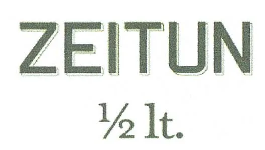 ZEITUN  1/2 LT.