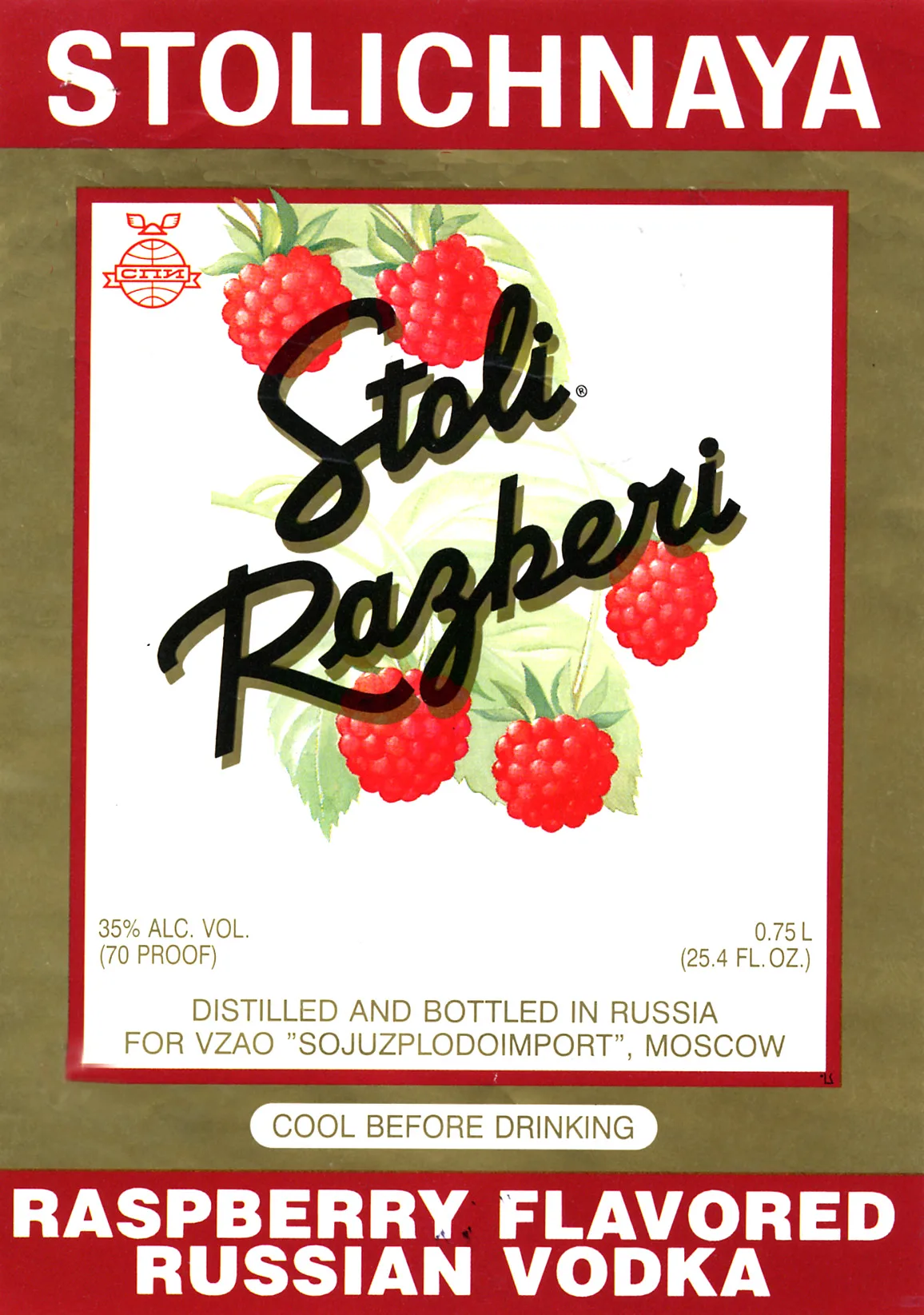 STOLICHNAYA RAZBERI