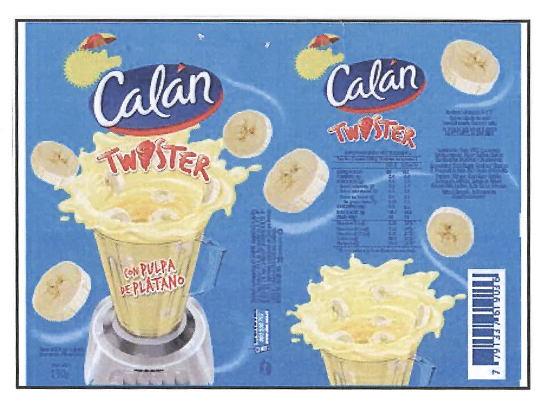 CALAN TWISTER CON PULPA DE PLATANO