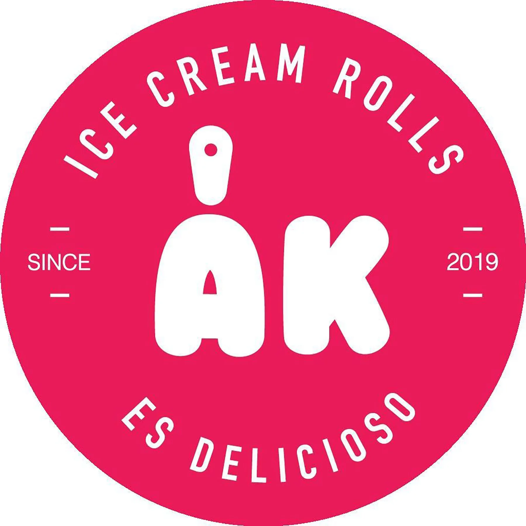 ICE CREAM ROLLS SINCE 2019 AK ES DELICIOSO