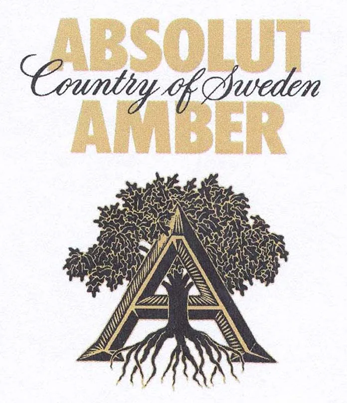 ABSOLUT COUNTRY OF SWEDEN AMBER A