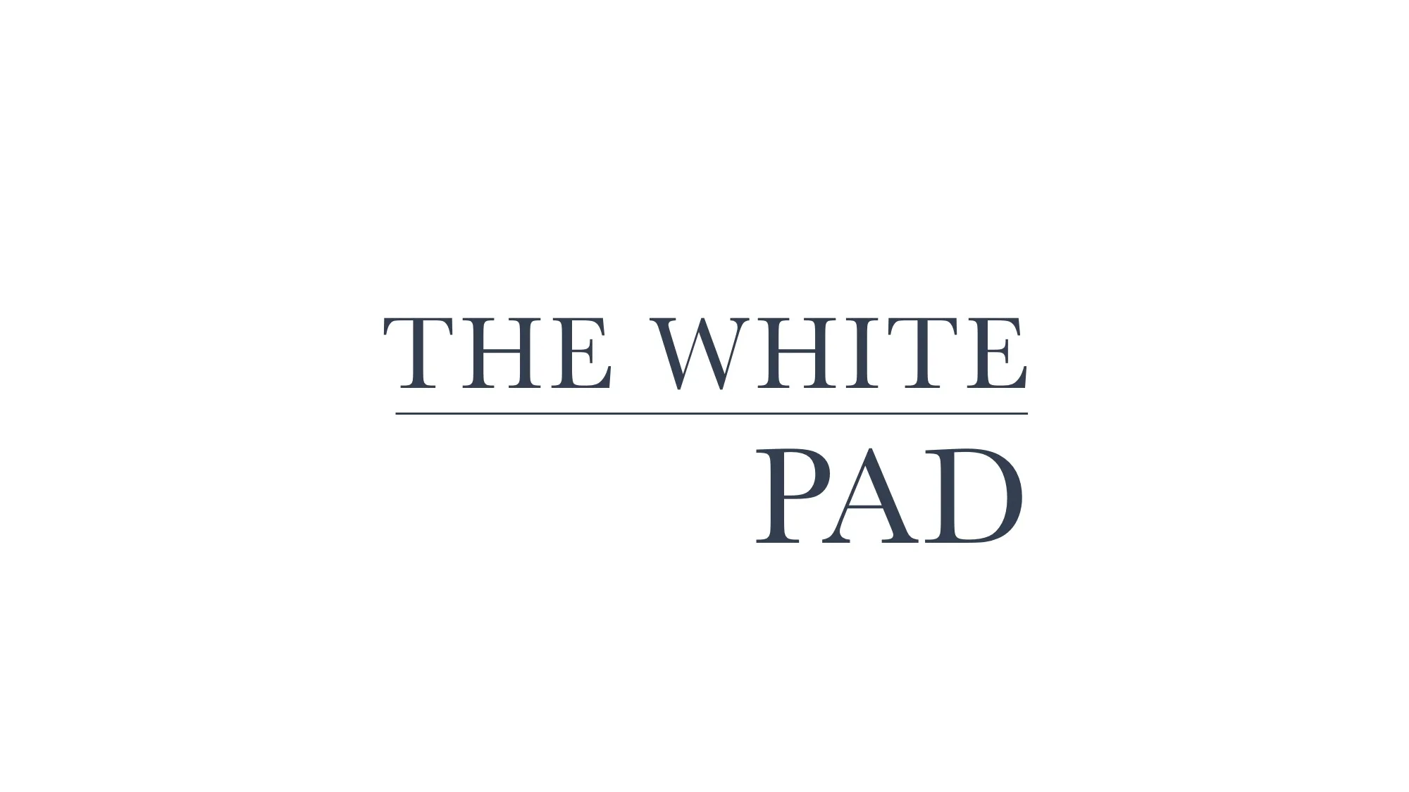The White Pad